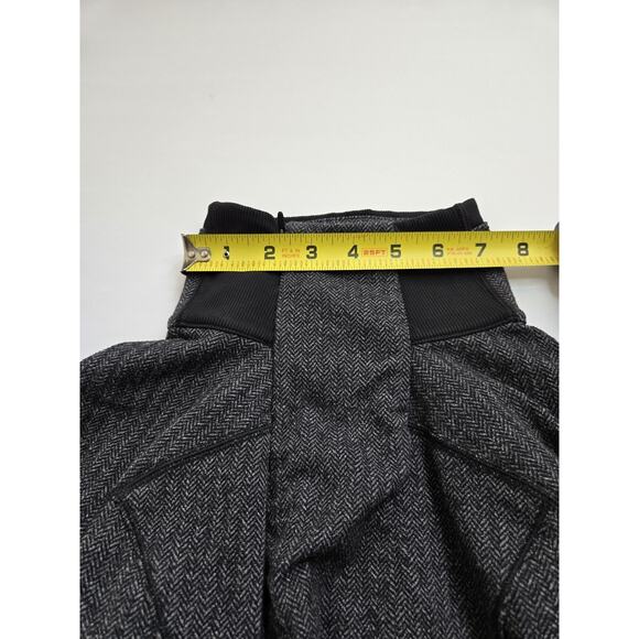 Lululemon Base Runner 1/2 Zip Heathered Herringbone Black Reflective Trim Sz 6 - Picture 14 of 14